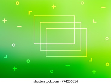 Light Green vector natural elegant pattern. Shining colored illustration with doodles in Zen tangle style. The elegant pattern can be used as a part of a brand book.