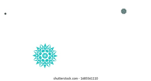 Light Green vector natural layout with flowers. Simple colored illustration with abstarct flowers. Colorful pattern for spring parties.