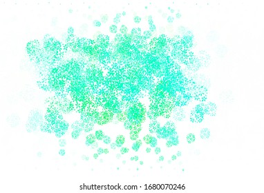Light Green vector natural pattern with leaves. Doodle illustration of leaves in Origami style with gradient. Brand new design for your business.