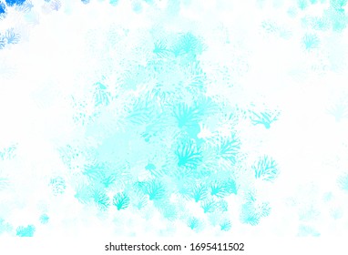 Light Green vector natural pattern with branches. Creative illustration in blurred style with leaves, branches. Pattern for heads of websites, designs.