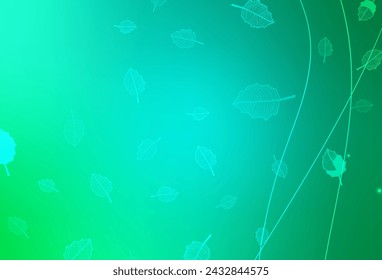Light Green vector natural pattern with trees, branches. Brand new colored illustration with flowers. Pattern for heads of websites, designs.