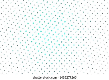 Light Green vector pattern with ABC symbols. Blurred design in simple style with signs of alphabet. Smart design for promotion of university.