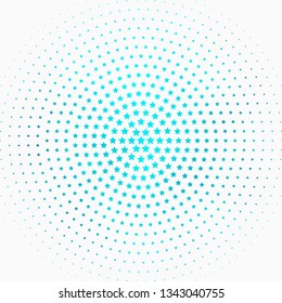 Light Green vector pattern with abstract stars. Colorful illustration in abstract style with gradient stars. Theme for cell phones.