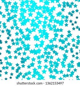 Light Green vector pattern with abstract stars. Modern geometric abstract illustration with stars. Pattern for websites, landing pages.