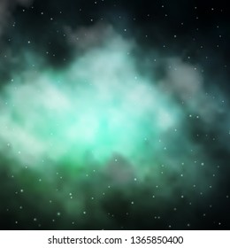 Light Green vector pattern with abstract stars. Colorful illustration with abstract gradient stars. Pattern for websites, landing pages.