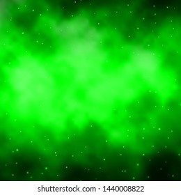 Light Green vector pattern with abstract stars. Colorful illustration in abstract style with gradient stars. Pattern for websites, landing pages.