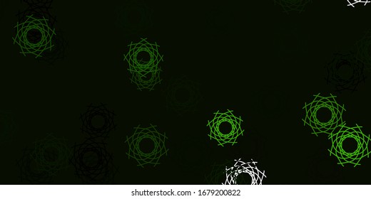 Light Green vector pattern with abstract shapes. Modern abstract illustration with gradient random forms. Modern design for your ads.