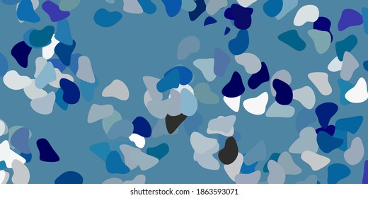 Light green vector pattern with abstract shapes. Modern abstract illustration with gradient random forms. Smart design for your business.