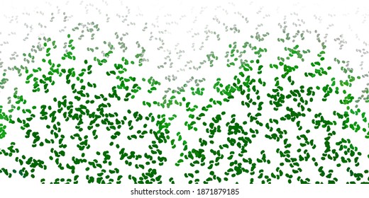 Light green vector pattern with abstract shapes. Illustration with colorful shapes in abstract style. Elegant design for wallpaper set.