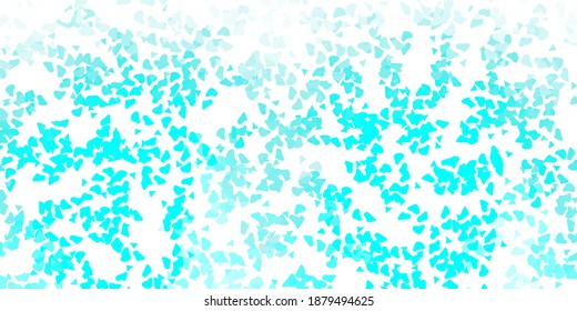Light green vector pattern with abstract shapes. Colorful illustration with simple gradient shapes. Background for cell phones.