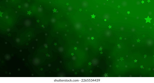 Light Green vector pattern with abstract stars. Colorful illustration in abstract style with gradient stars. Pattern for websites, landing pages.