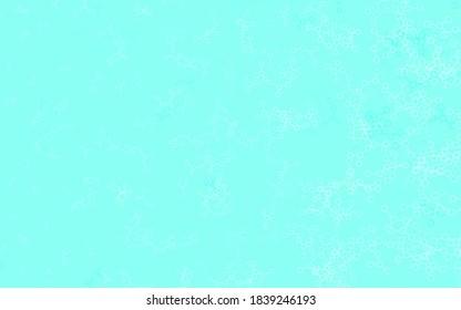 Light Green vector pattern with artificial intelligence network. Abstract illustration with links and dots of AI. Pattern for  poster, banner of technology.