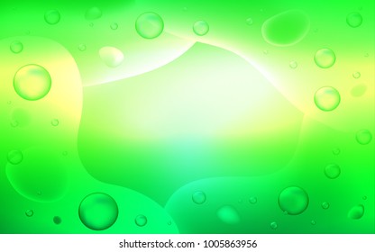 Light Green vector pattern with bent lines. Shining crooked illustration in memphis style. Pattern for your business design.