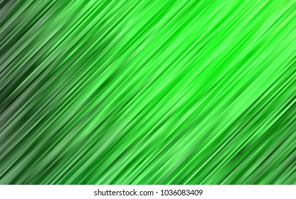 Light Green vector pattern with bent ribbons. Blurred geometric sample with gradient bubbles.  Marble design for your web site.
