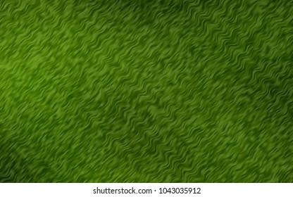 Light Green vector pattern with bent ribbons. Blurred geometric sample with gradient bubbles.  The best blurred design for your business.