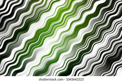 Light Green vector pattern with bent lines. Brand-new colored illustration in marble style with gradient. The best blurred design for your business.