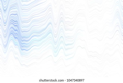 Light Green vector pattern with bent ribbons. Glitter abstract illustration with wry lines. New composition for your brand book.