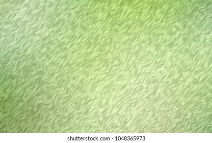 Light Green vector pattern with bent lines. Colorful illustration in abstract marble style with gradient. A completely new marble design for your business.