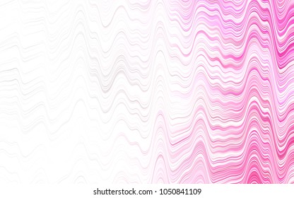 Light Green vector pattern with bent ribbons. Blurred geometric sample with gradient bubbles.  Pattern for your business design.