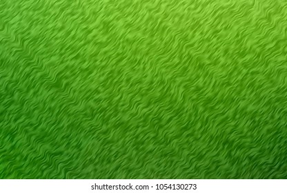 Light Green vector pattern with bent lines. Shining illustration, which consist of blurred lines, circles. A new texture for your  ad, booklets, leaflets.