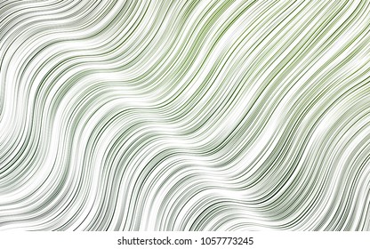 Light Green vector pattern with bent lines. Creative geometric illustration in marble style with gradient. Brand-new design for your ads, poster, banner.