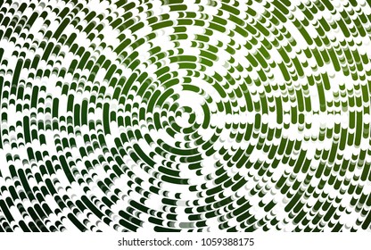 Light Green vector pattern with bent ribbons. Glitter abstract illustration with wry lines. The elegant pattern for brand book.