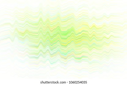 Light Green vector pattern with bent ribbons. Colorful illustration in abstract marble style with gradient. The best blurred design for your business.