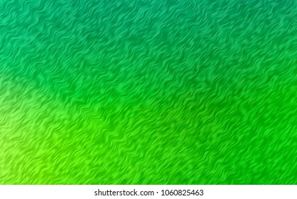Light Green vector pattern with bent ribbons. Creative illustration in halftone marble style with gradient. A new texture for your  ad, booklets, leaflets.