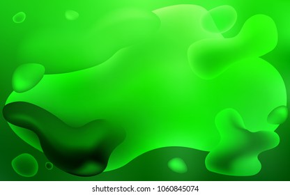 Light Green vector pattern with bent ribbons. Colorful illustration in abstract memphis style with gradient. A completely new template for your business design.