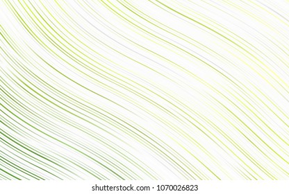 Light Green vector pattern with bent lines. Creative illustration in halftone marble style with gradient. The template for cell phone backgrounds.