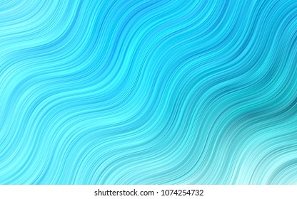 Light Green vector pattern with bent lines. A vague circumflex abstract illustration with gradient. Pattern for your business design.