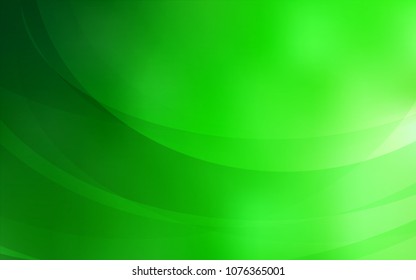 Light Green vector pattern with bent lines. Colorful abstract illustration with gradient lines. Marble style for your business design.