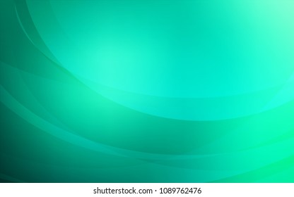 Light Green vector pattern with bent ribbons. Colorful illustration in abstract marble style with gradient. The template for cell phone backgrounds.