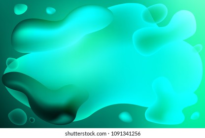 Light Green vector pattern with bent ribbons. An elegant bright illustration with gradient. Pattern for your business design.