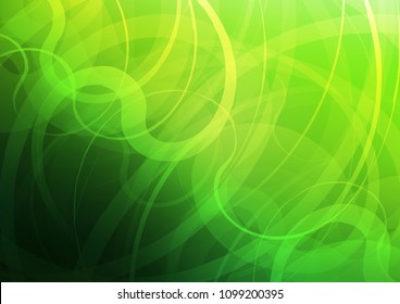 Light Green vector pattern with bent ribbons. Shining crooked illustration in marble style. New composition for your brand book.