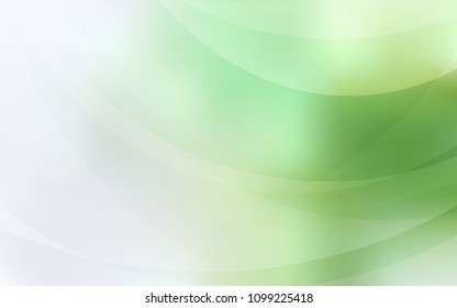 Light Green vector pattern with bent lines. Glitter abstract illustration with wry lines. The elegant pattern for brand book.