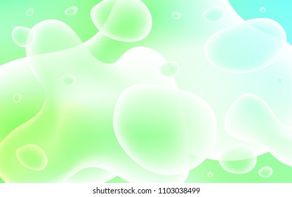 Light Green vector pattern with bent ribbons. Shining illustration, which consist of blurred lines, circles. A completely new template for your business design.
