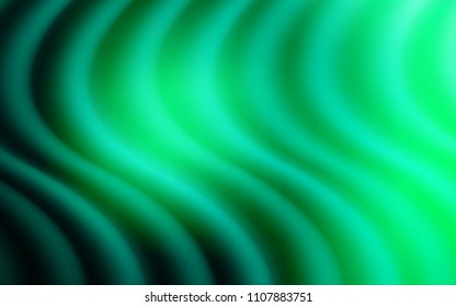 Light Green vector pattern with bent ribbons. Geometric illustration in marble style with gradient.  The elegant pattern for brand book.