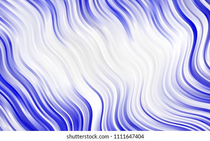 Light Green vector pattern with bent ribbons. Blurred geometric sample with gradient bubbles.  A completely new memphis design for your business.