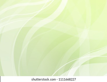 Light Green vector pattern with bent ribbons. Shining illustration, which consist of blurred lines, circles. Marble design for your web site.