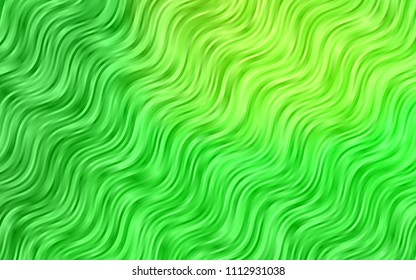Light Green vector pattern with bent lines. A vague circumflex abstract illustration with gradient. The elegant pattern for brand book.