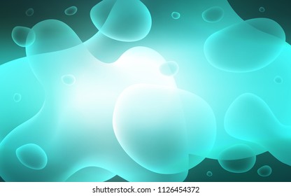 Light Green vector pattern with bent lines. Shining illustration, which consist of blurred lines, circles. A completely new memphis design for your business.