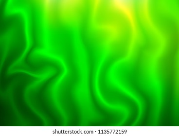 Light Green vector pattern with bent ribbons. Geometric illustration in marble style with gradient.  Brand new design for your ads, poster, banner.