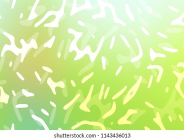 Light Green vector pattern with bent ribbons. Colorful illustration in abstract marble style with gradient. The best blurred design for your business.