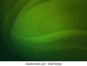 Light Green vector pattern with bent ribbons. Colorful illustration in abstract marble style with gradient. The template for cell phone backgrounds.