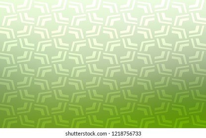 Light Green vector pattern with bent ribbons. An elegant bright illustration with gradient. Textured wave pattern for backgrounds.