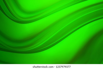Light Green vector pattern with bent lines. Modern gradient abstract illustration with bandy lines. Marble design for your web site.