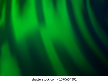 Light Green vector pattern with bent ribbons. Brand new colored illustration in marble style with gradient. Textured wave pattern for backgrounds.
