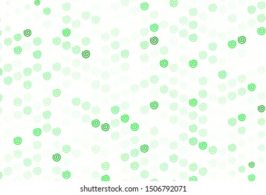 Light Green vector pattern with bent lines. A completely new colorful illustration in simple style. New composition for your brand book.