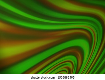 Light Green vector pattern with bent ribbons. A completely new color illustration in marble style. The elegant pattern for brand book.